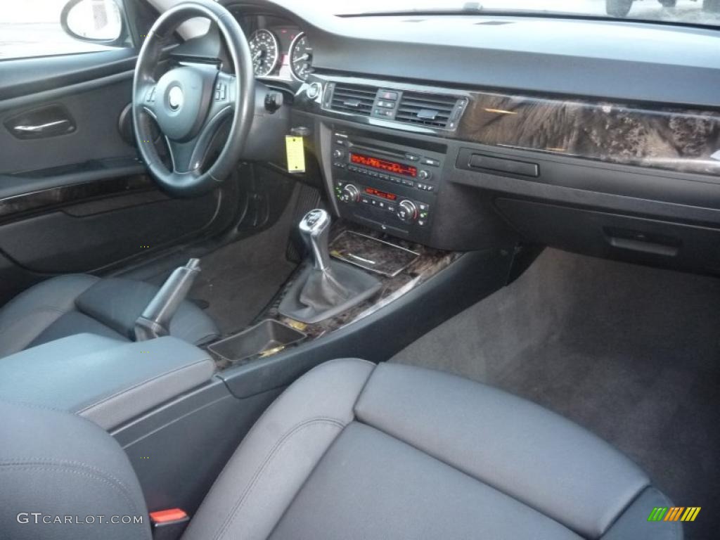 2008 BMW 3 Series 328xi Coupe Black Dashboard Photo #45739478