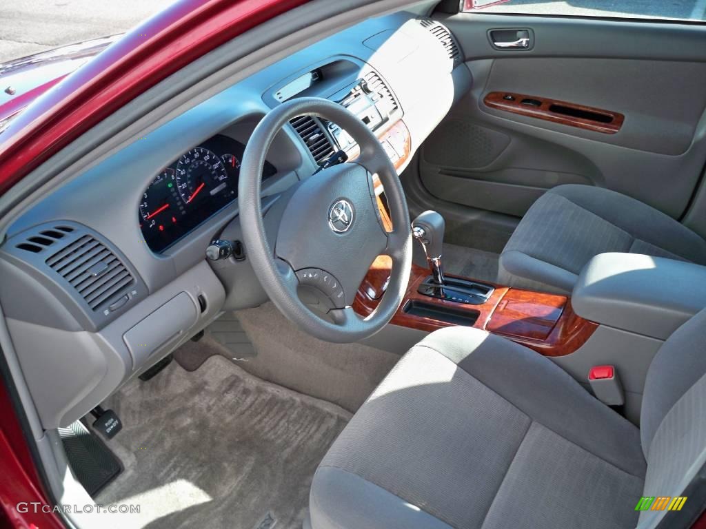 2006 Camry LE - Salsa Red Pearl / Stone Gray photo #4