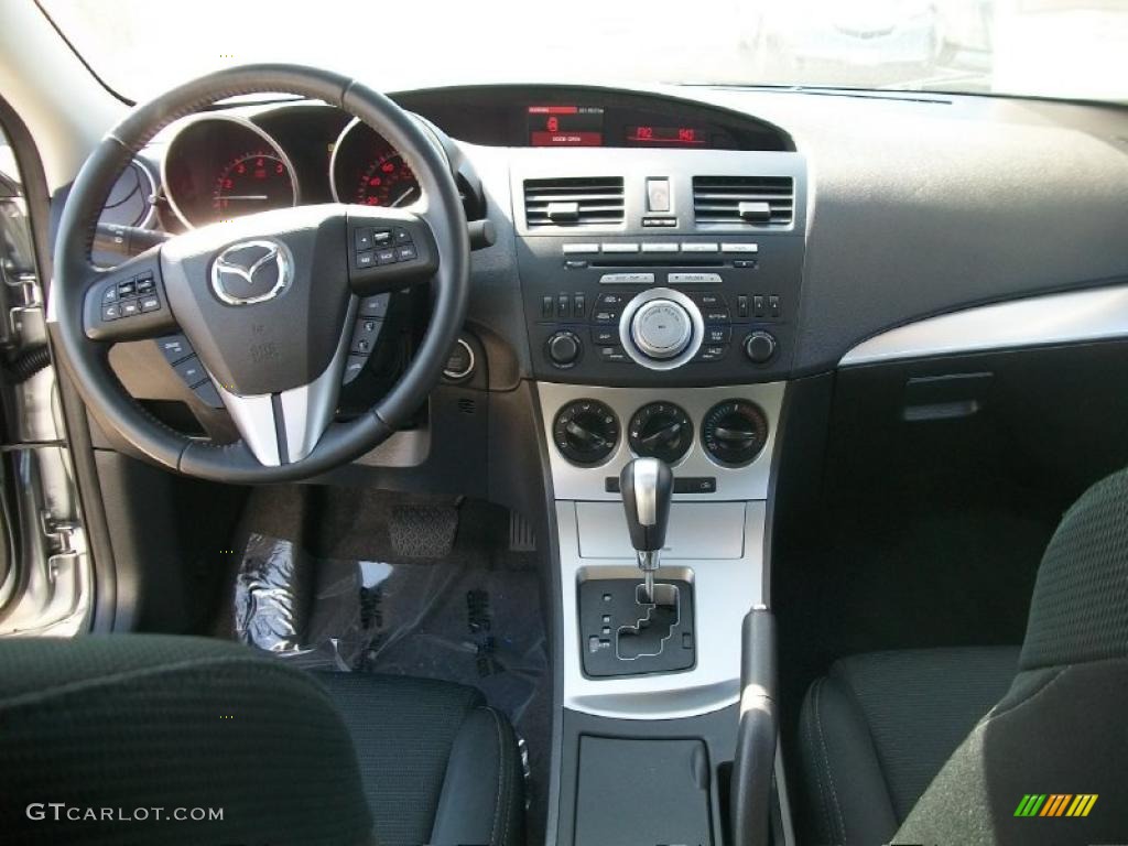 2010 Mazda MAZDA3 s Sport 4 Door Black Dashboard Photo #45741318