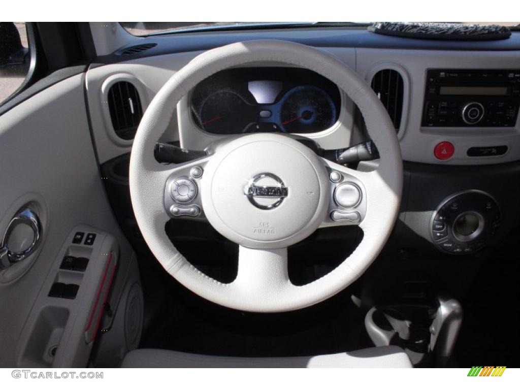 2009 Nissan Cube 1.8 SL Light Gray Steering Wheel Photo #45742026