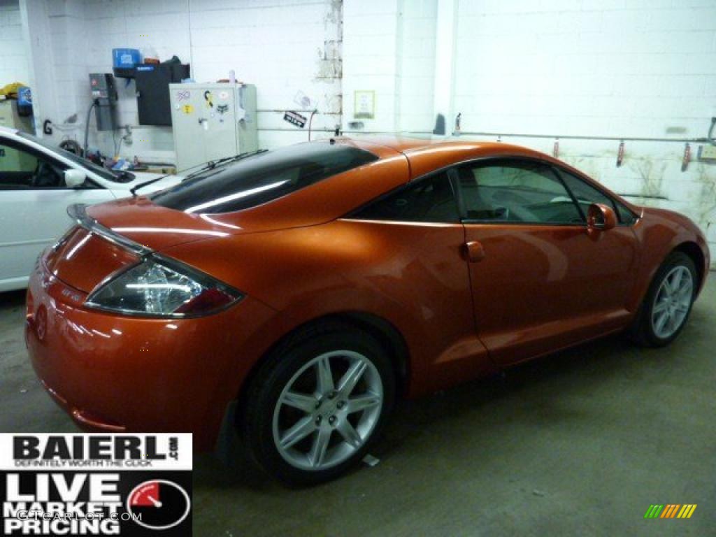 2006 Eclipse GT Coupe - Sunset Orange Pearlescent / Dark Charcoal photo #2