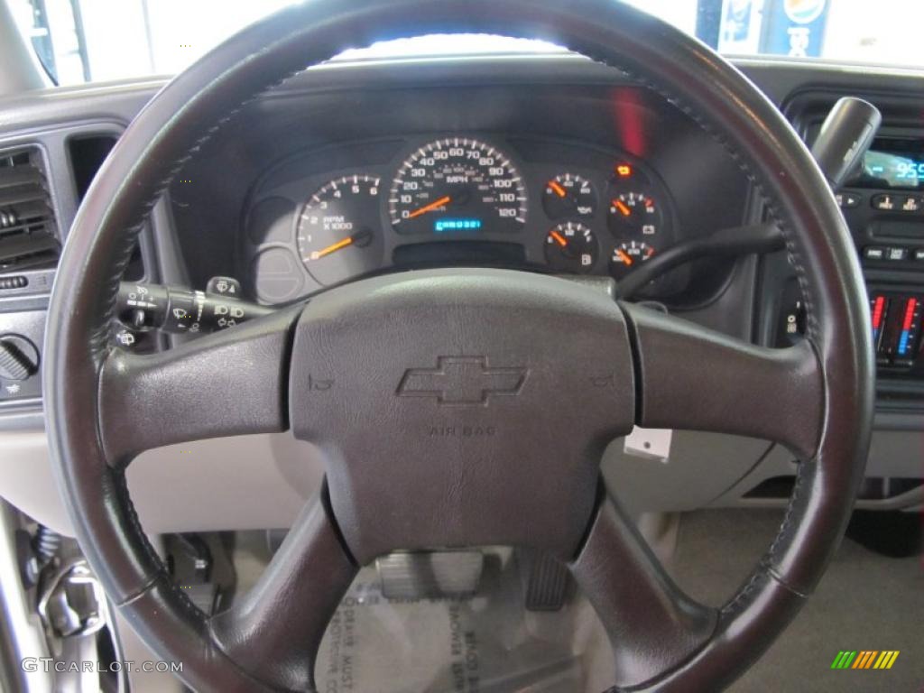 2004 Chevrolet Tahoe LS Gray/Dark Charcoal Steering Wheel Photo #45742974