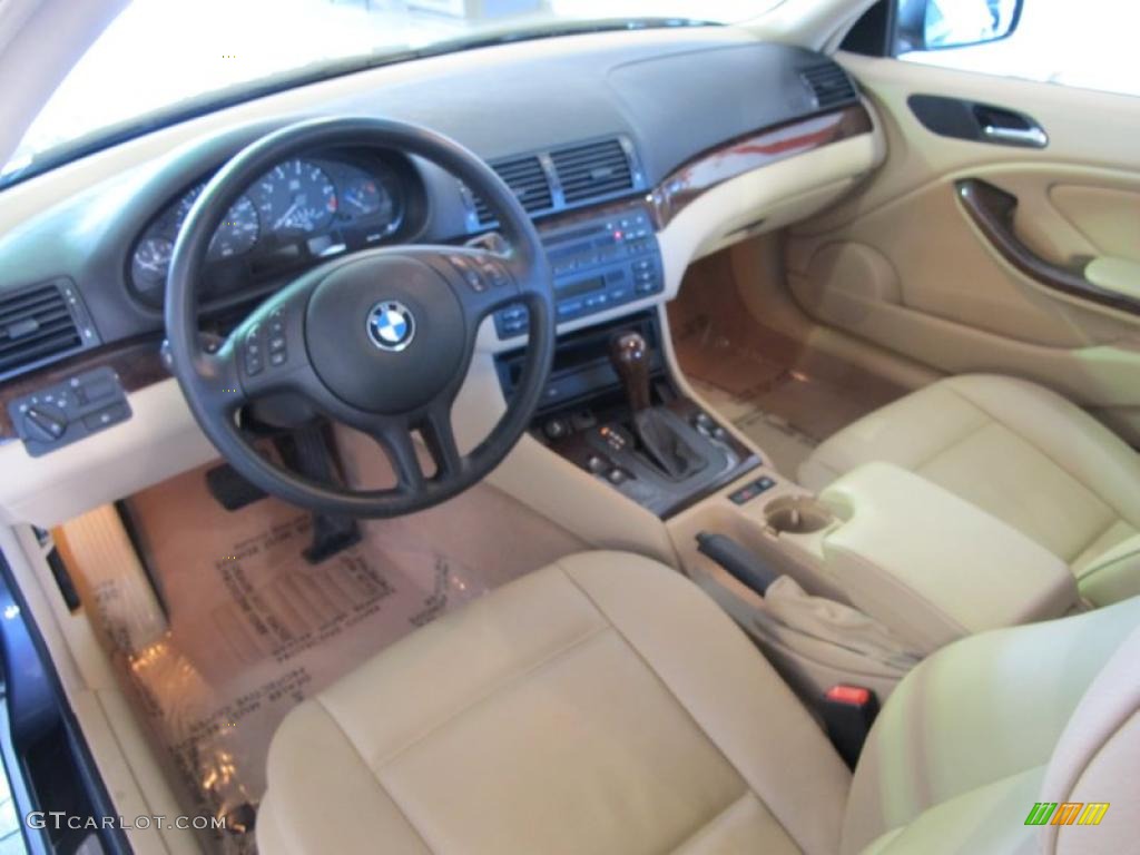 Beige Interior 2003 BMW 3 Series 325i Coupe Photo #45743158