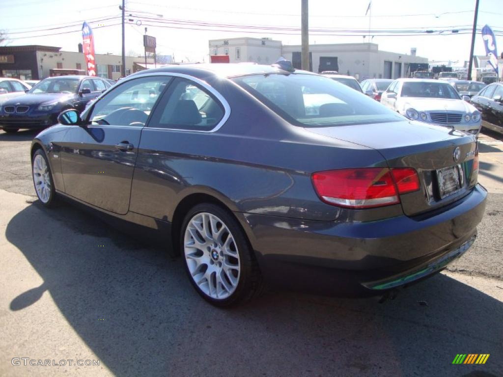 2007 3 Series 328xi Coupe - Sparkling Graphite Metallic / Black photo #3