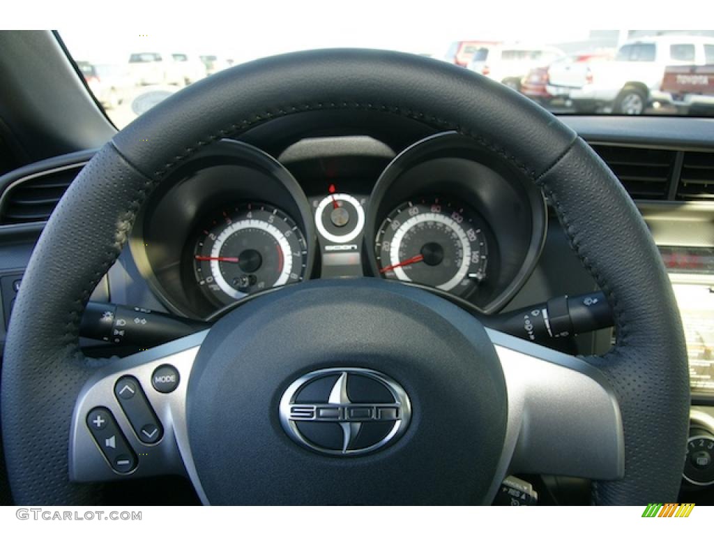 2011 Scion tC Standard tC Model Dark Charcoal Steering Wheel Photo #45743526
