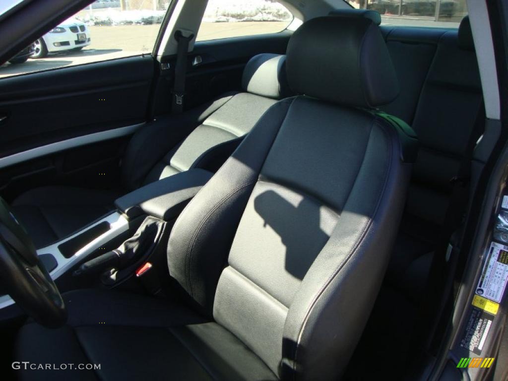 2007 3 Series 328xi Coupe - Sparkling Graphite Metallic / Black photo #8