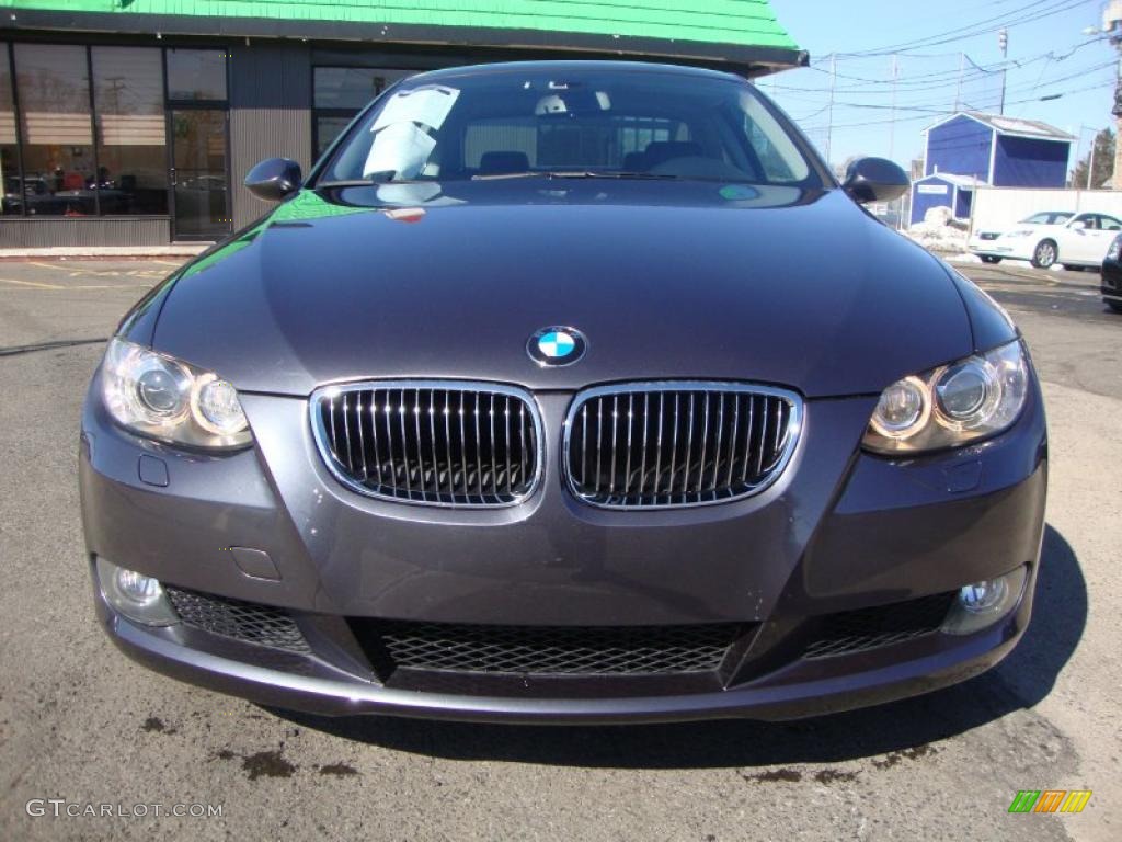 2007 3 Series 328xi Coupe - Sparkling Graphite Metallic / Black photo #9