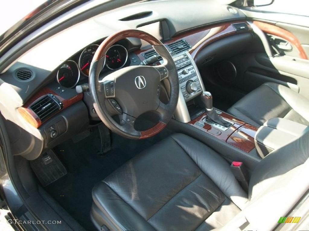 Ebony Interior 2009 Acura RL 3.7 AWD Sedan Photo #45743734
