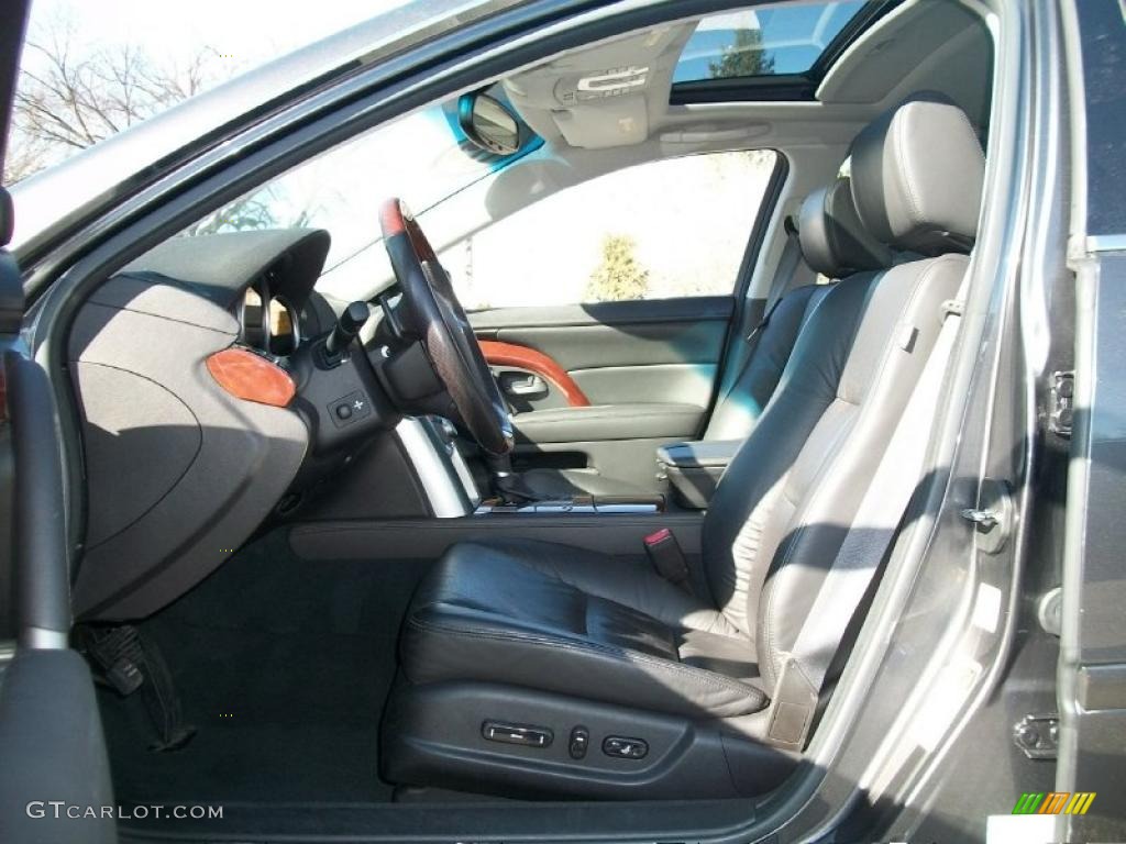 Ebony Interior 2009 Acura RL 3.7 AWD Sedan Photo #45743942