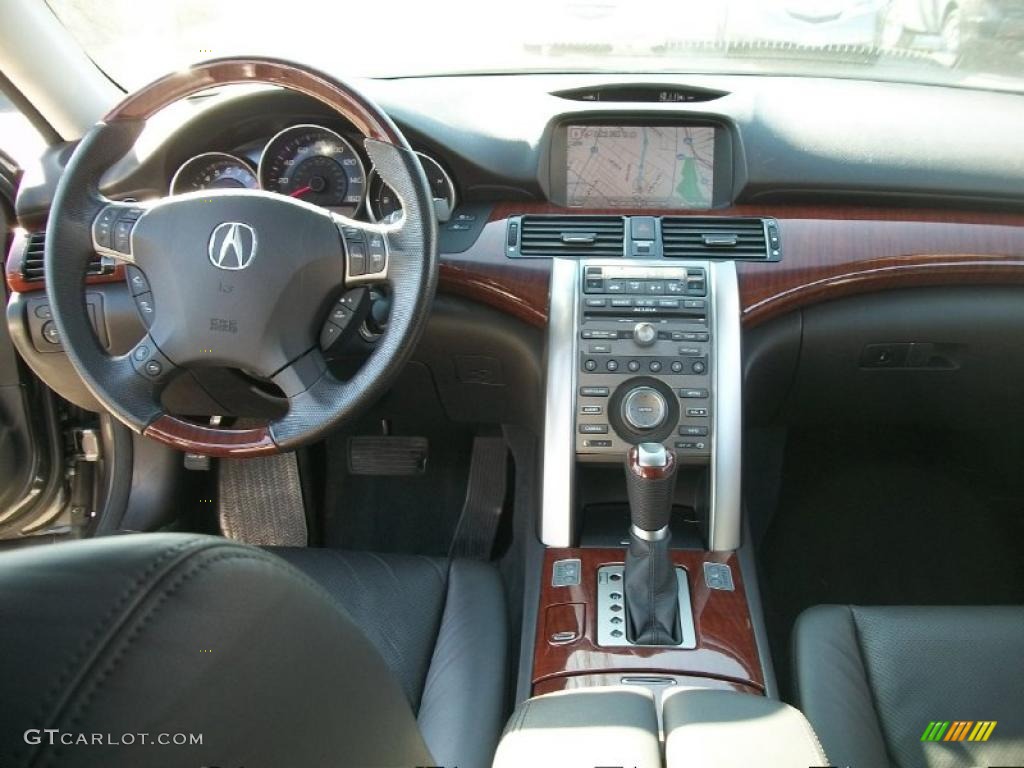 2009 Acura RL 3.7 AWD Sedan Ebony Dashboard Photo #45743974