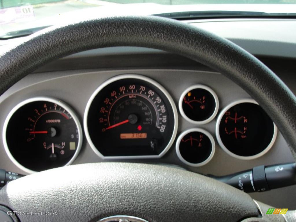 2010 Tundra SR5 CrewMax 4x4 - Super White / Sand Beige photo #52