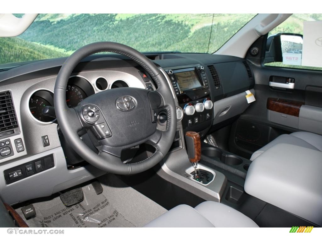 Graphite Gray Interior 2011 Toyota Tundra Limited Double Cab 4x4 Photo #45749134