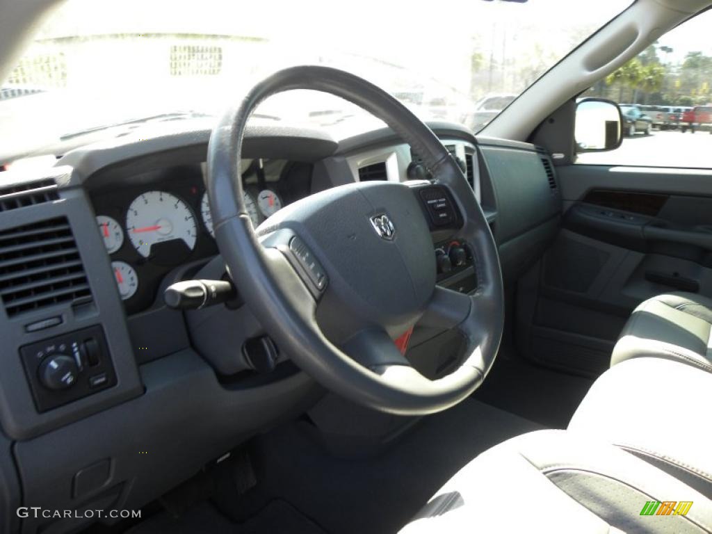 2008 Ram 1500 Big Horn Edition Quad Cab - Inferno Red Crystal Pearl / Medium Slate Gray photo #3