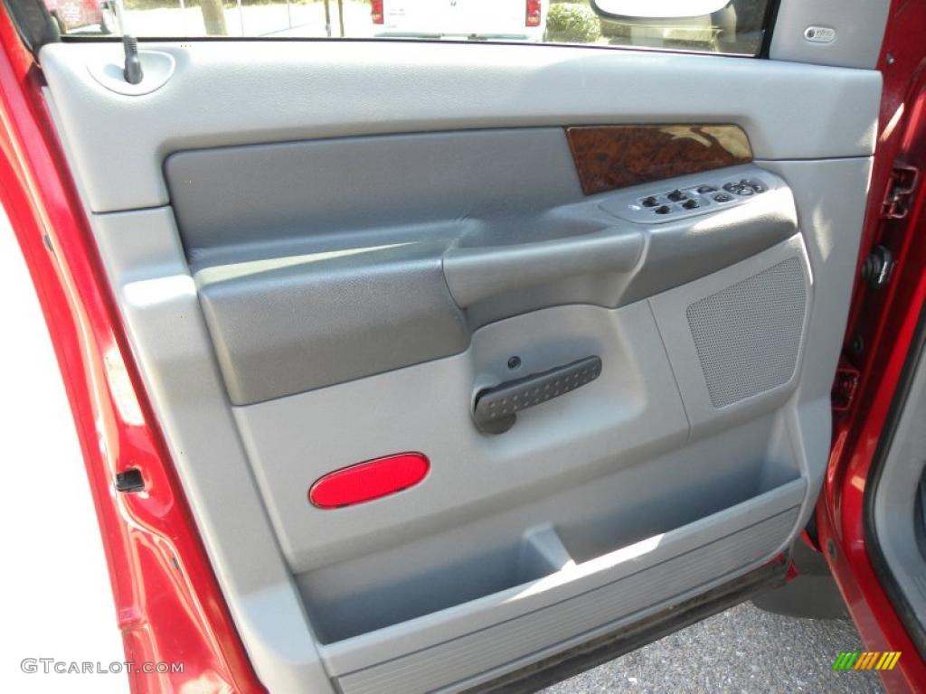 2008 Ram 1500 Big Horn Edition Quad Cab - Inferno Red Crystal Pearl / Medium Slate Gray photo #6
