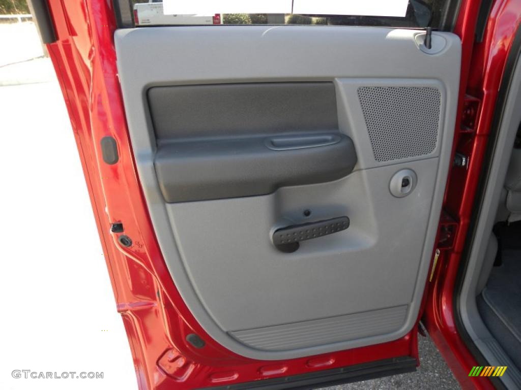 2008 Ram 1500 Big Horn Edition Quad Cab - Inferno Red Crystal Pearl / Medium Slate Gray photo #8
