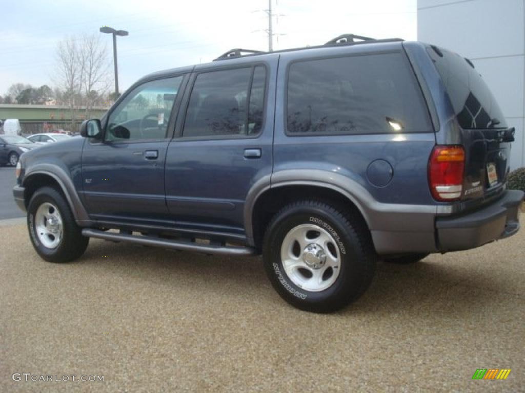 2001 Explorer XLT 4x4 - Medium Wedgewood Blue Metallic / Dark Graphite photo #4
