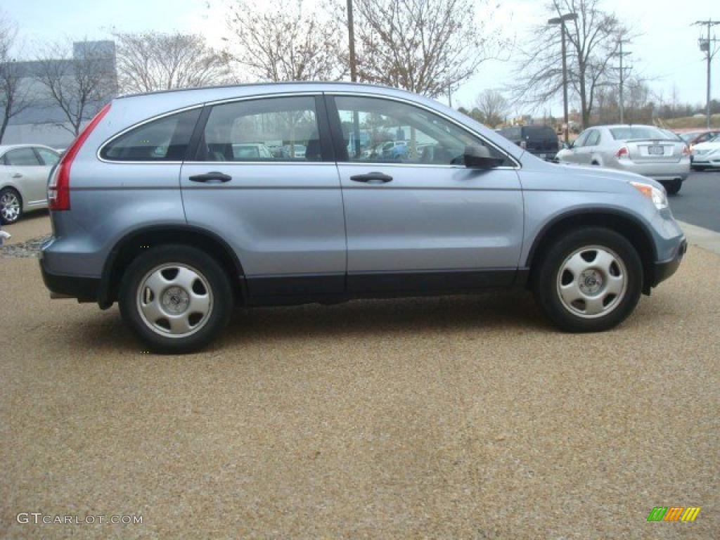 2008 CR-V LX 4WD - Glacier Blue Metallic / Gray photo #6