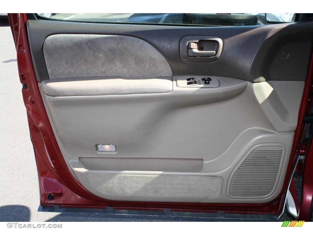 2000 Sienna XLE - Sunfire Red Pearl / Oak photo #14