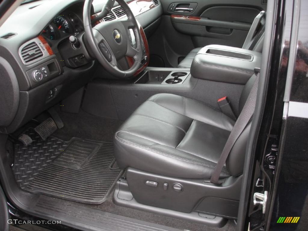 Ebony Interior 2010 Chevrolet Silverado 3500HD LTZ Crew Cab Dually Photo #45752570