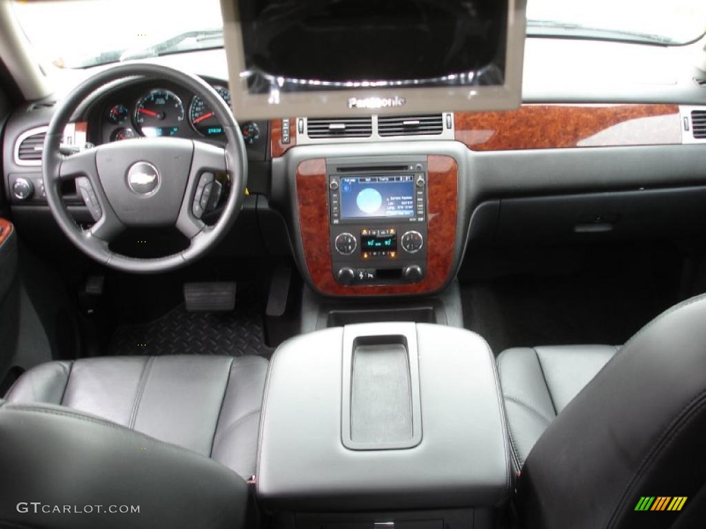 2010 Chevrolet Silverado 3500HD LTZ Crew Cab Dually Ebony Dashboard Photo #45752582