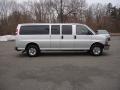 Sheer Silver Metallic 2010 Chevrolet Express LT 3500 Extended Passenger Van Exterior