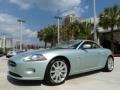 2007 Seafrost Metallic Jaguar XK XK8 Convertible  photo #4