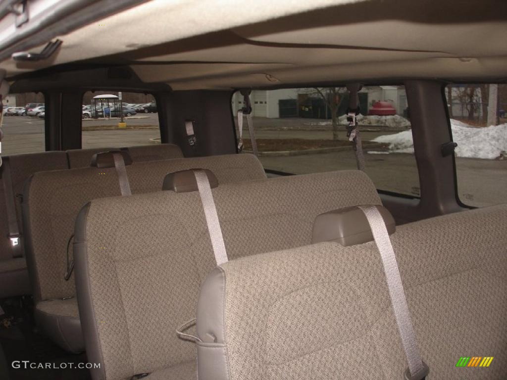 Medium Pewter Interior 2010 Chevrolet Express LT 3500 Extended Passenger Van Photo #45753462