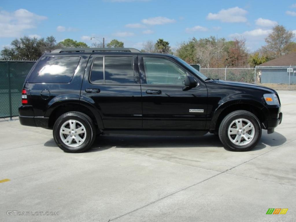 2008 Explorer XLT - Black / Camel photo #2