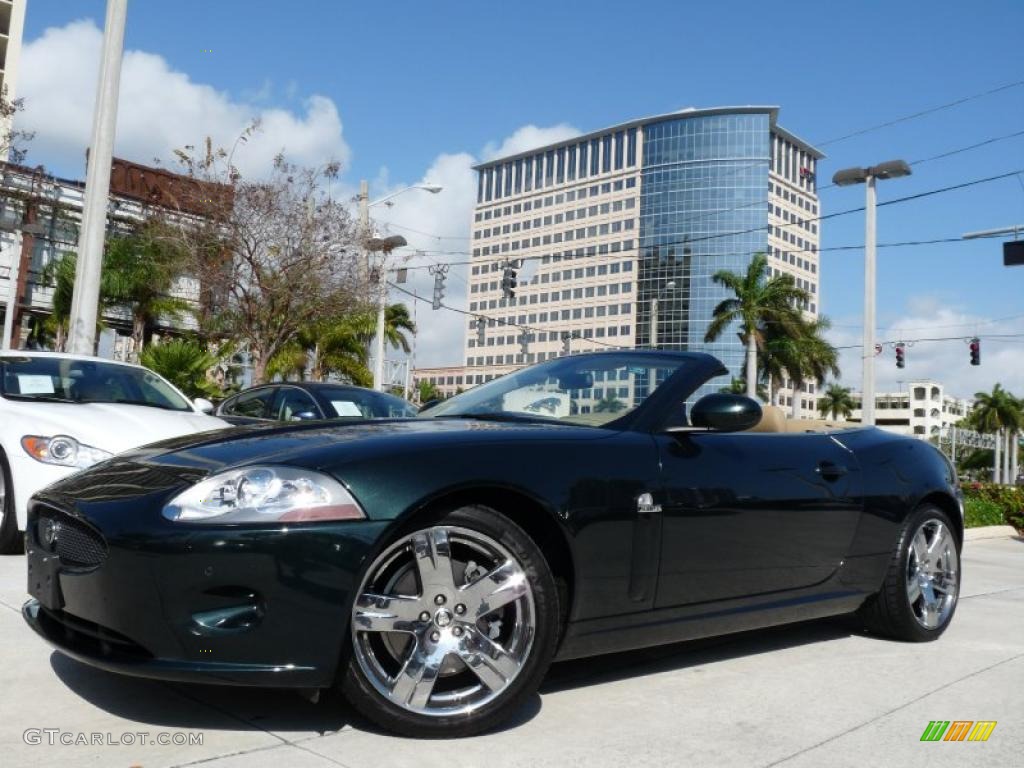 2009 XK XK8 Convertible - Botanical Green / Caramel photo #1