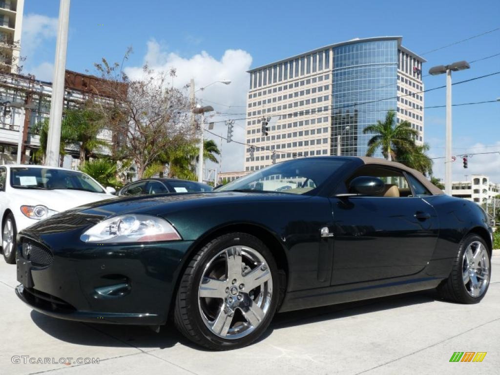 2009 XK XK8 Convertible - Botanical Green / Caramel photo #4
