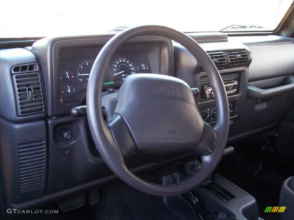 2000 Wrangler SE 4x4 - Black / Agate photo #34