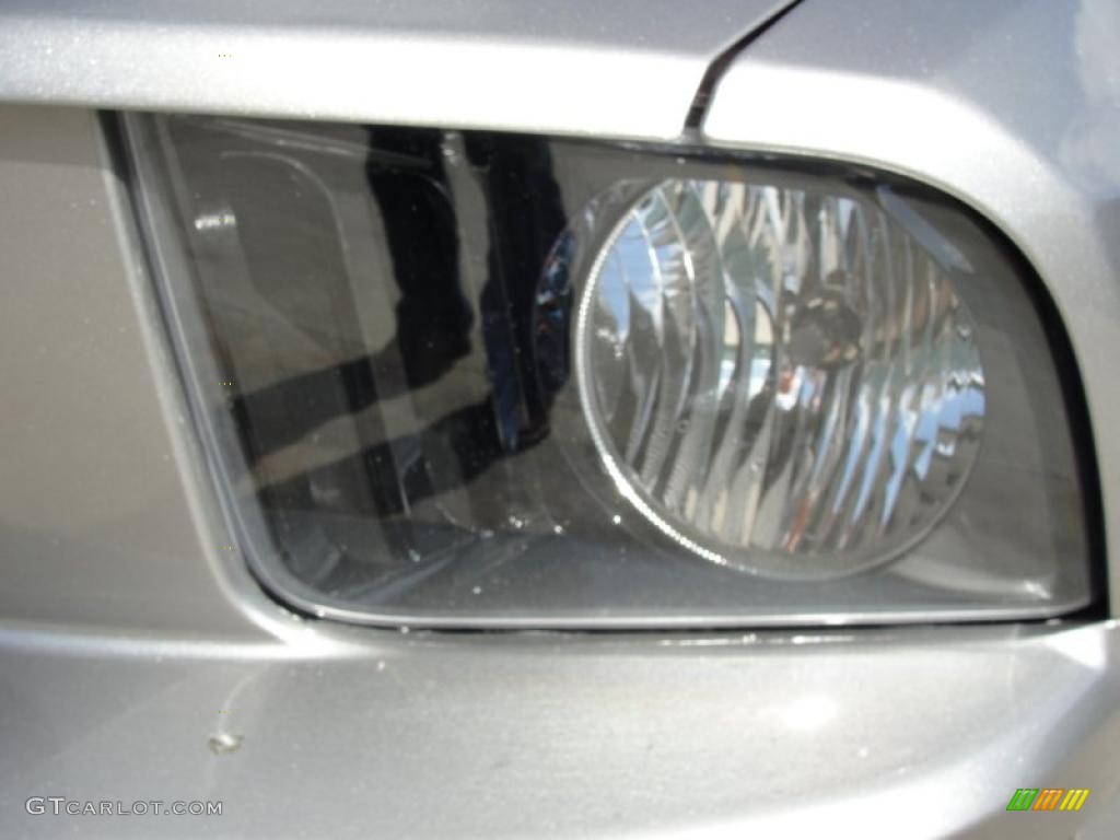 2009 Mustang V6 Coupe - Vapor Silver Metallic / Dark Charcoal photo #10