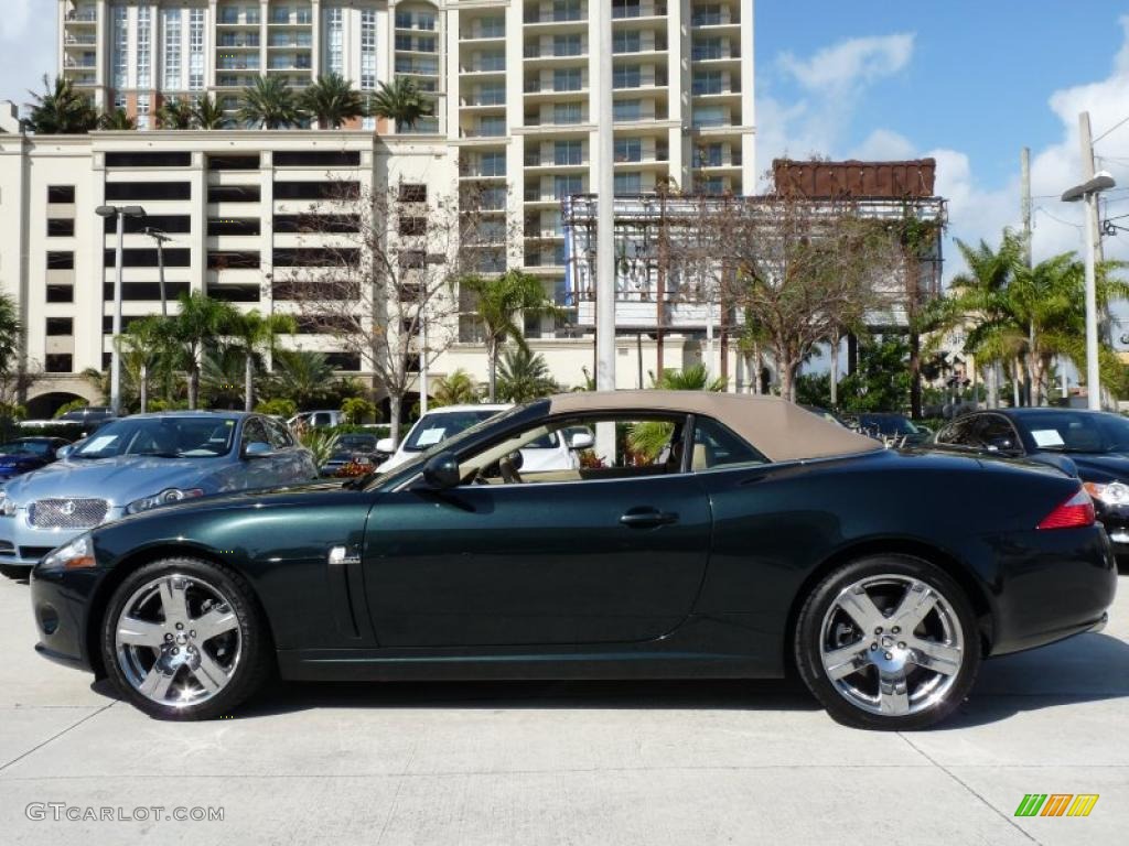 2009 XK XK8 Convertible - Botanical Green / Caramel photo #6