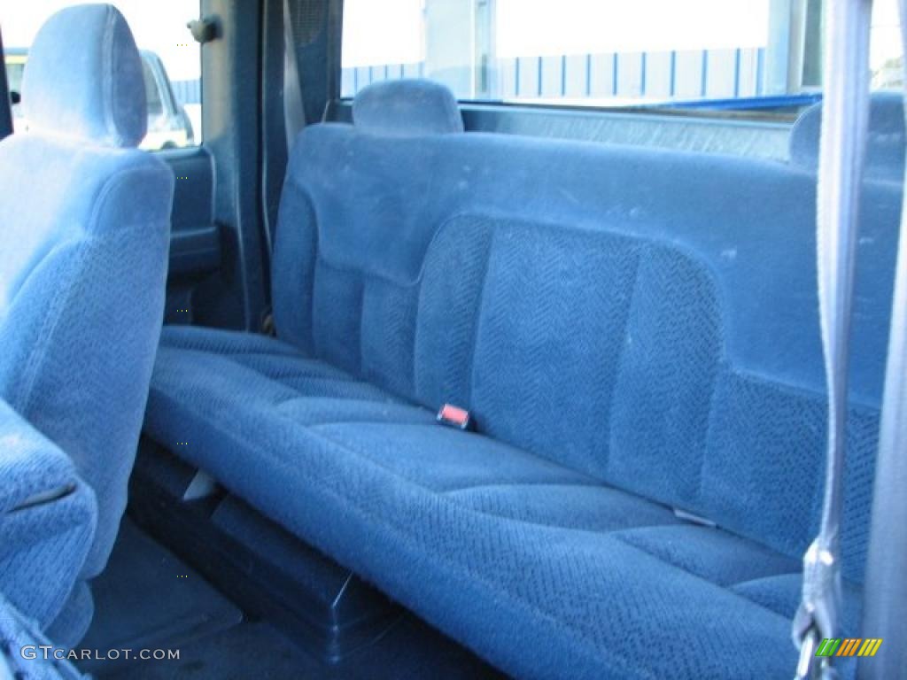1997 Sierra 1500 SLE Extended Cab 4x4 - Bright Blue Metallic / Blue photo #6