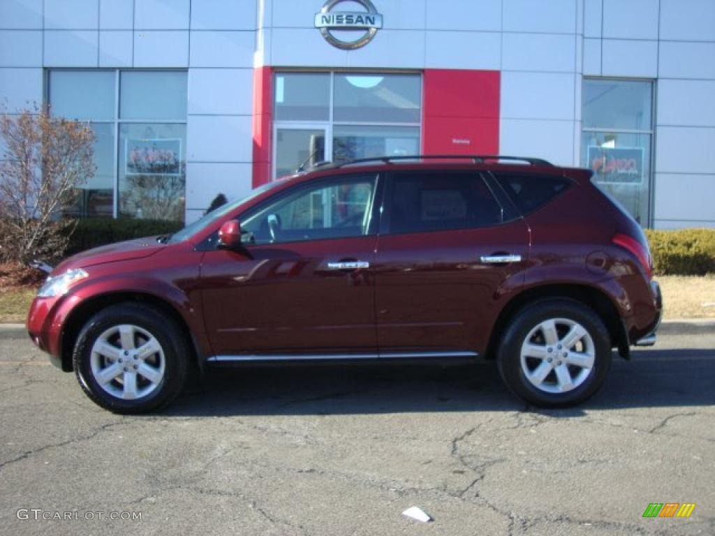 2007 Murano SL AWD - Merlot Pearl / Charcoal photo #2