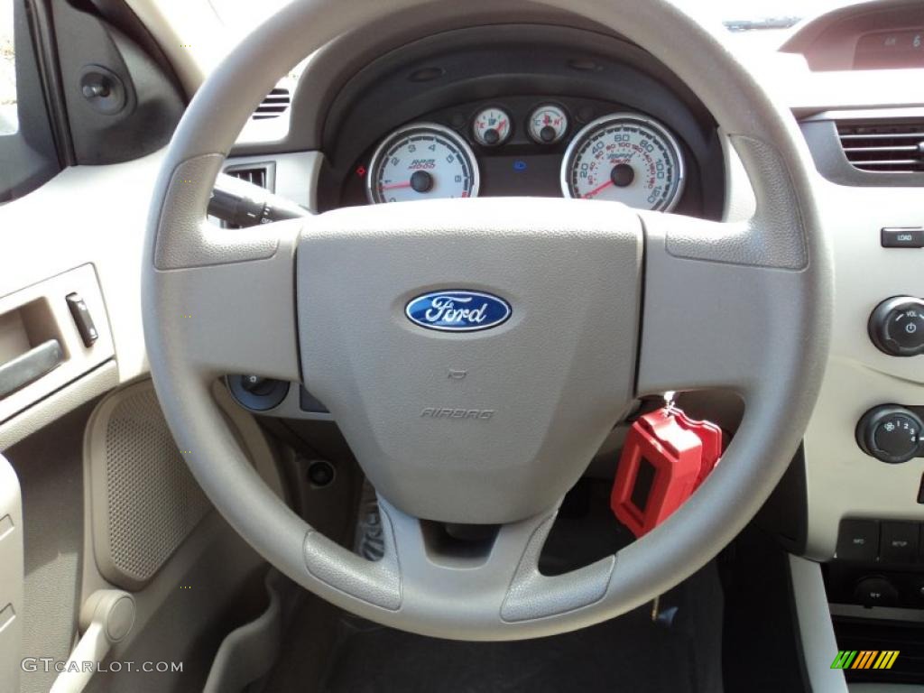 2010 Focus S Sedan - Ebony Black / Medium Stone photo #24