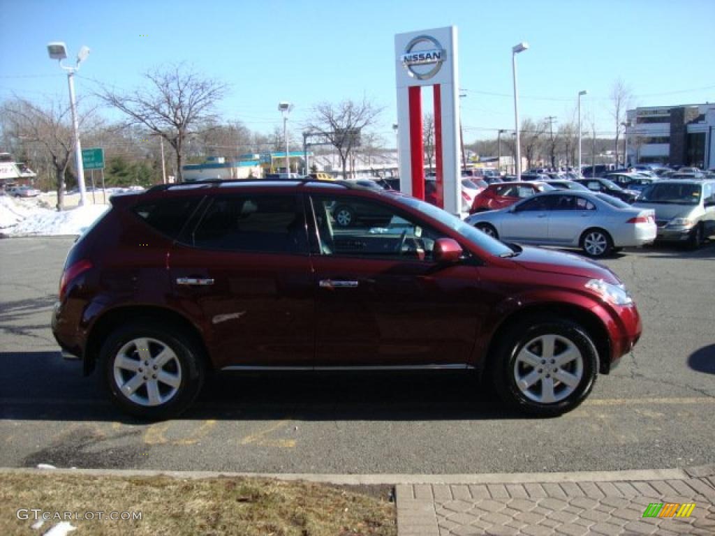 2007 Murano SL AWD - Merlot Pearl / Charcoal photo #8