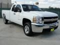 Summit White 2009 Chevrolet Silverado 2500HD Work Truck Extended Cab