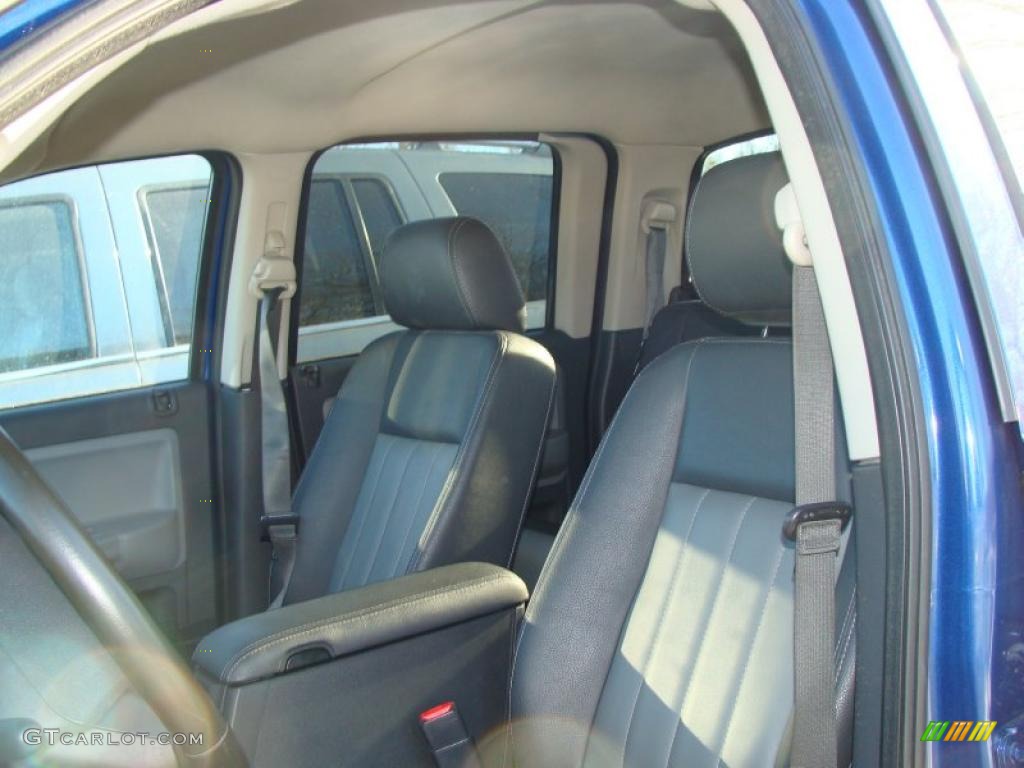 2008 Dakota Laramie Crew Cab 4x4 - Deep Water Blue Pearl / Dark Slate Gray/Medium Slate Gray photo #11