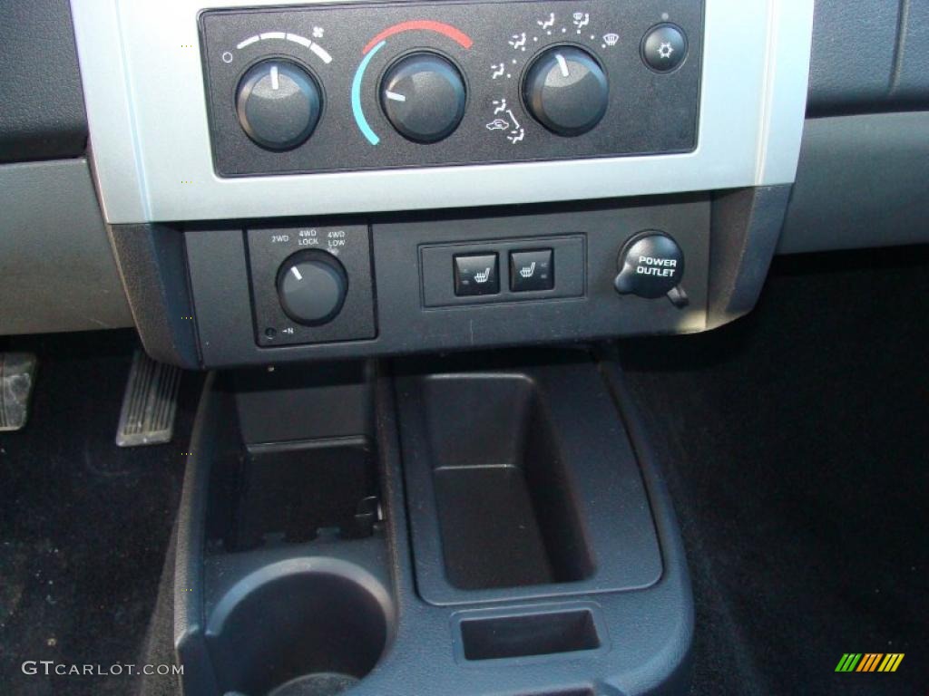 2008 Dakota Laramie Crew Cab 4x4 - Deep Water Blue Pearl / Dark Slate Gray/Medium Slate Gray photo #14