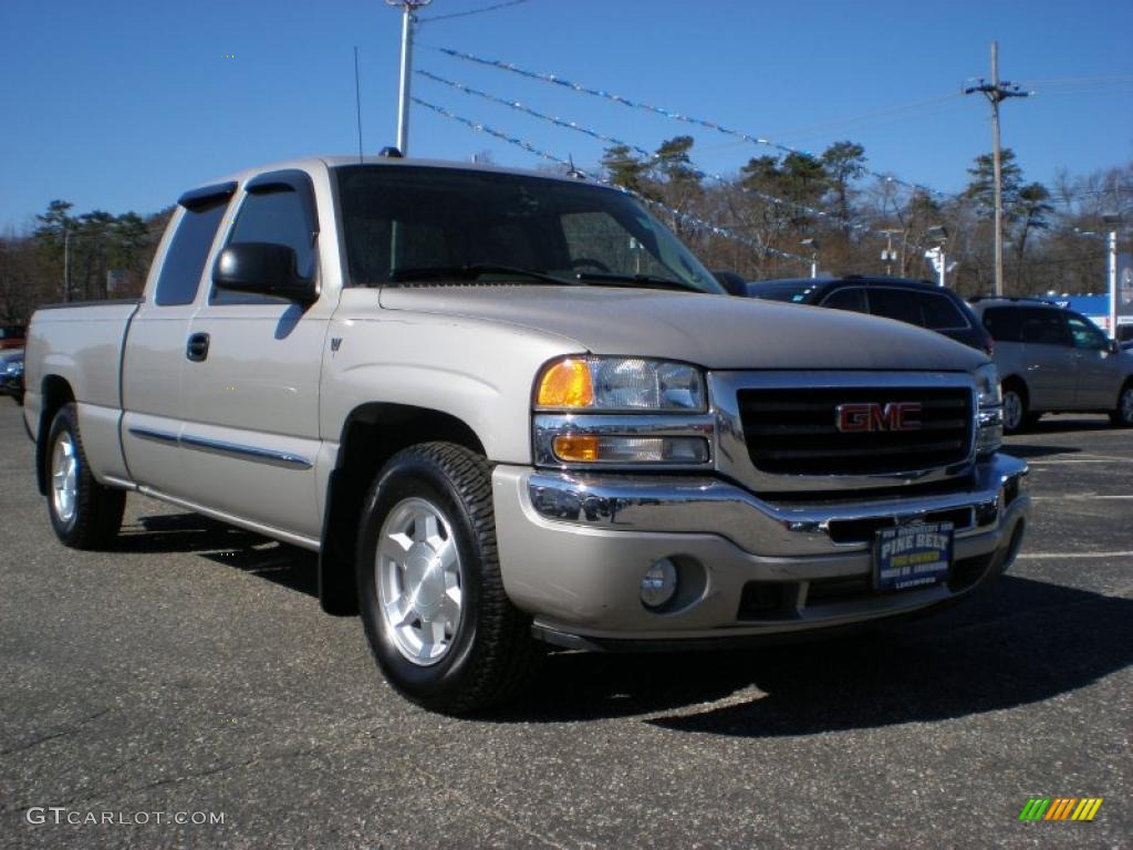 2005 Sierra 1500 SLT Extended Cab - Silver Birch Metallic / Dark Pewter photo #3