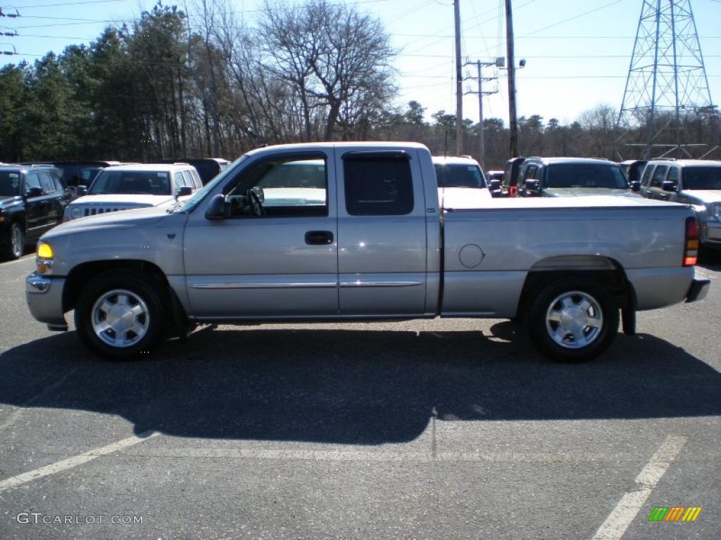 2005 Sierra 1500 SLT Extended Cab - Silver Birch Metallic / Dark Pewter photo #8