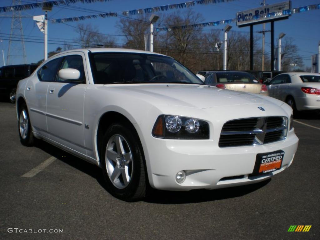 2010 Charger SXT - Stone White / Dark Slate Gray photo #3