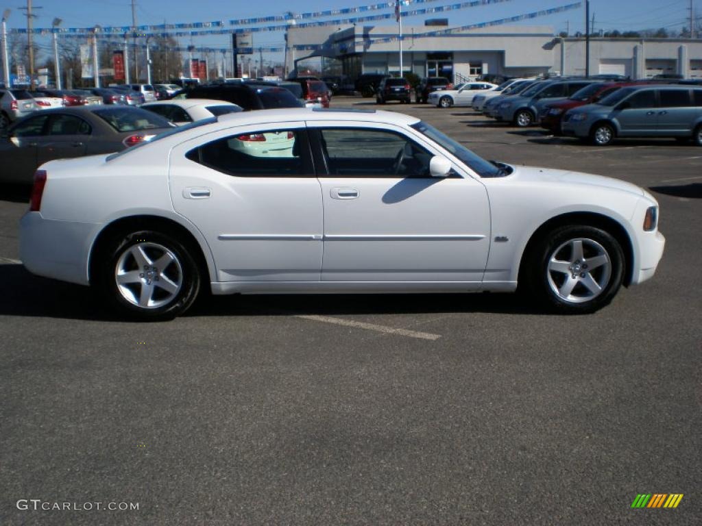 2010 Charger SXT - Stone White / Dark Slate Gray photo #4