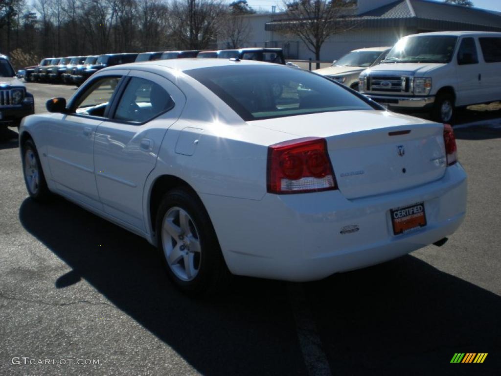 2010 Charger SXT - Stone White / Dark Slate Gray photo #7