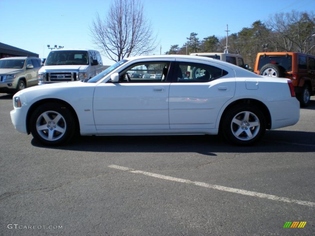 2010 Charger SXT - Stone White / Dark Slate Gray photo #8