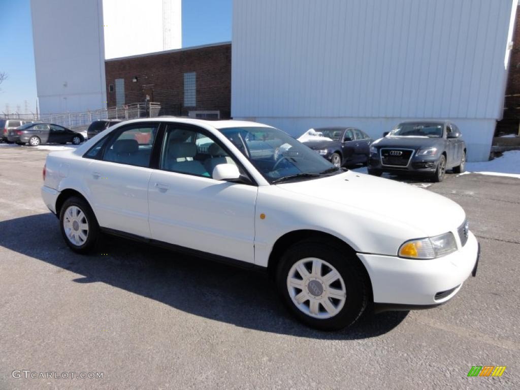 1998 A4 1.8T Sedan - Casablanca White / Ecru photo #6