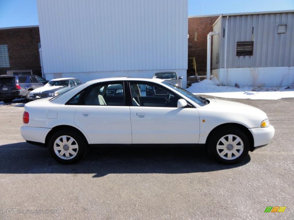 1998 A4 1.8T Sedan - Casablanca White / Ecru photo #7