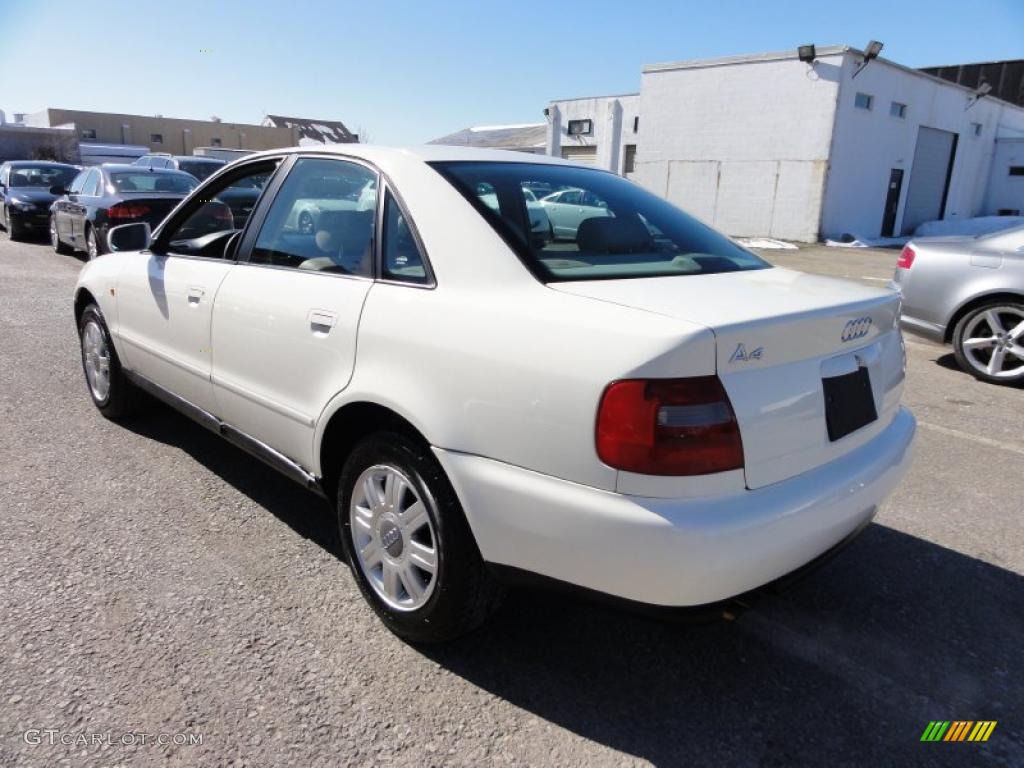 1998 A4 1.8T Sedan - Casablanca White / Ecru photo #10