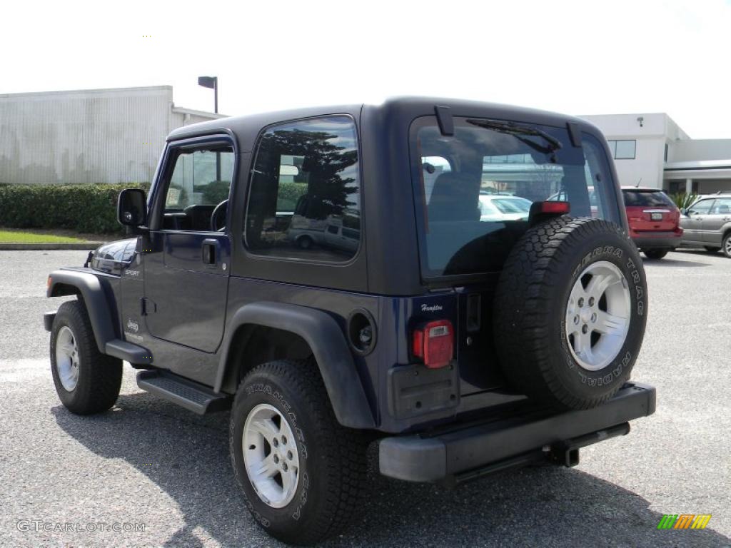 2004 Wrangler X 4x4 - Patriot Blue Pearl / Dark Slate Gray photo #3
